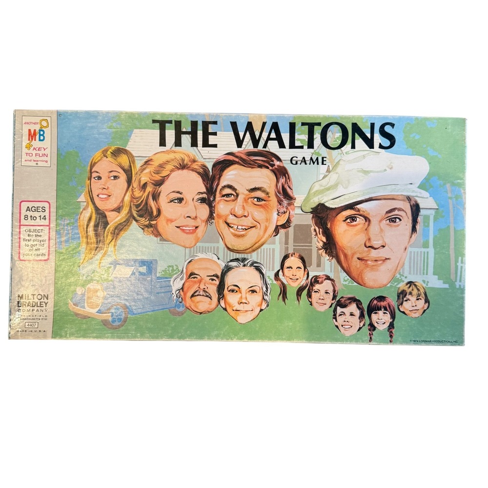 Milton Bradley The Waltons Game 1974 Vintage Complete TV Show Board Game